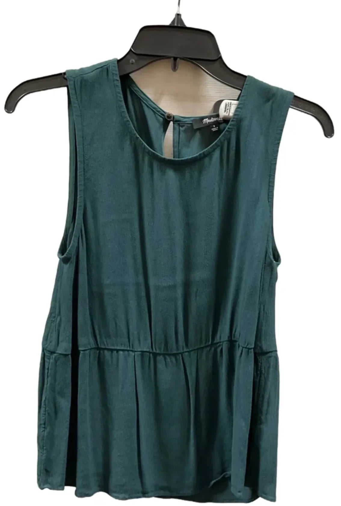 Top Sleeveless By Madewell In Green, Size: S