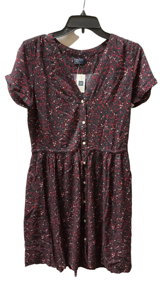 Dress Casual Midi By Gap In Multi-colored, Size: Xs