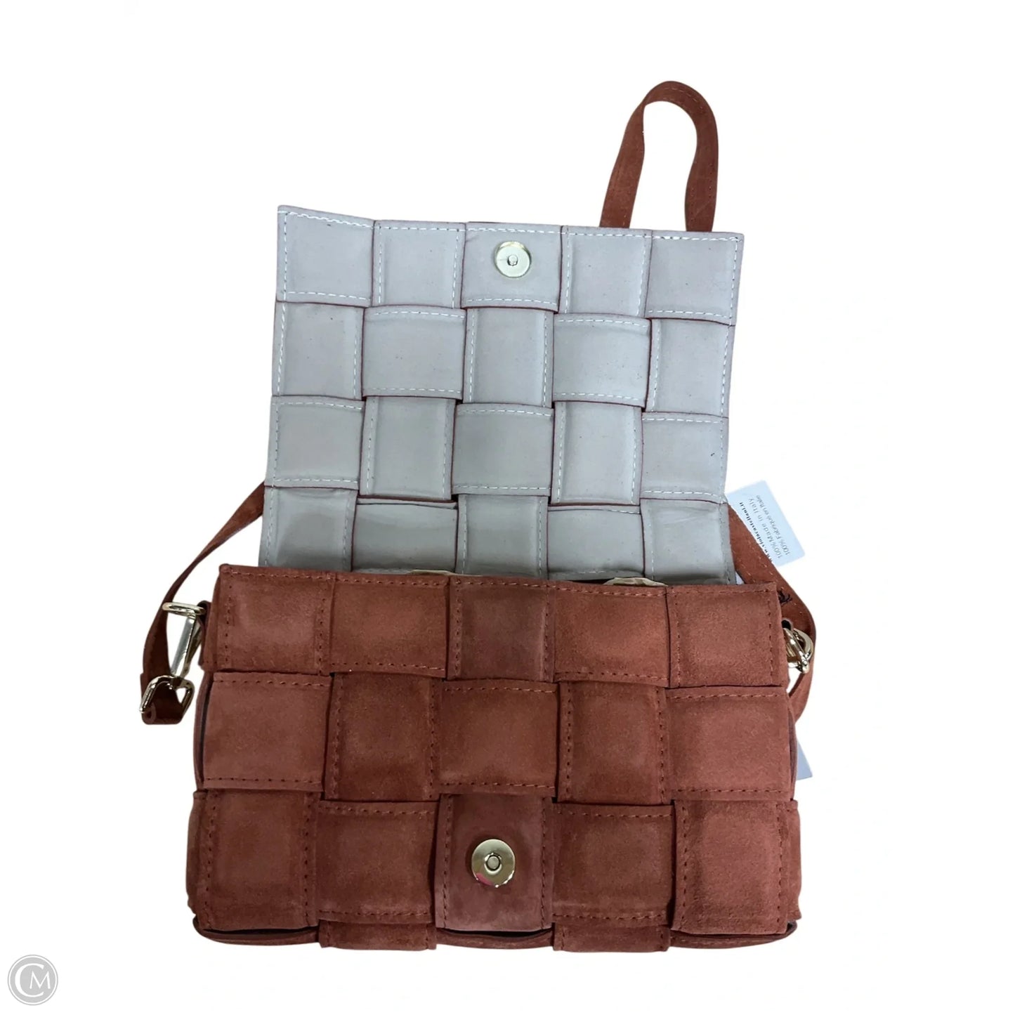 Handbag Leather By Cma, Size: Medium