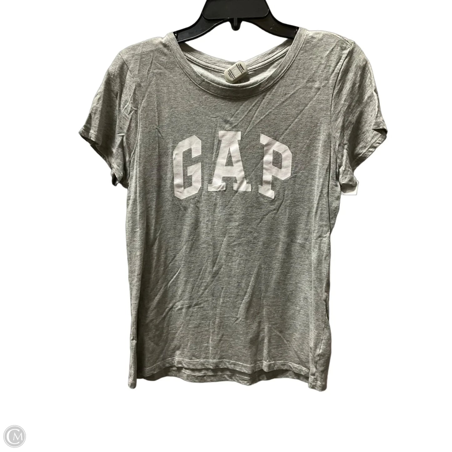 Top Short Sleeve Basic By Gap In Grey, Size: M
