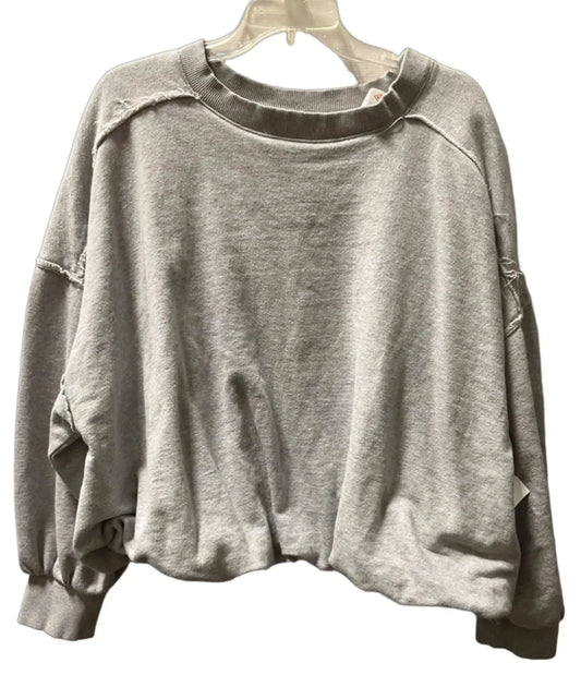 Sweatshirt Crewneck By We The Free In Grey, Size: L
