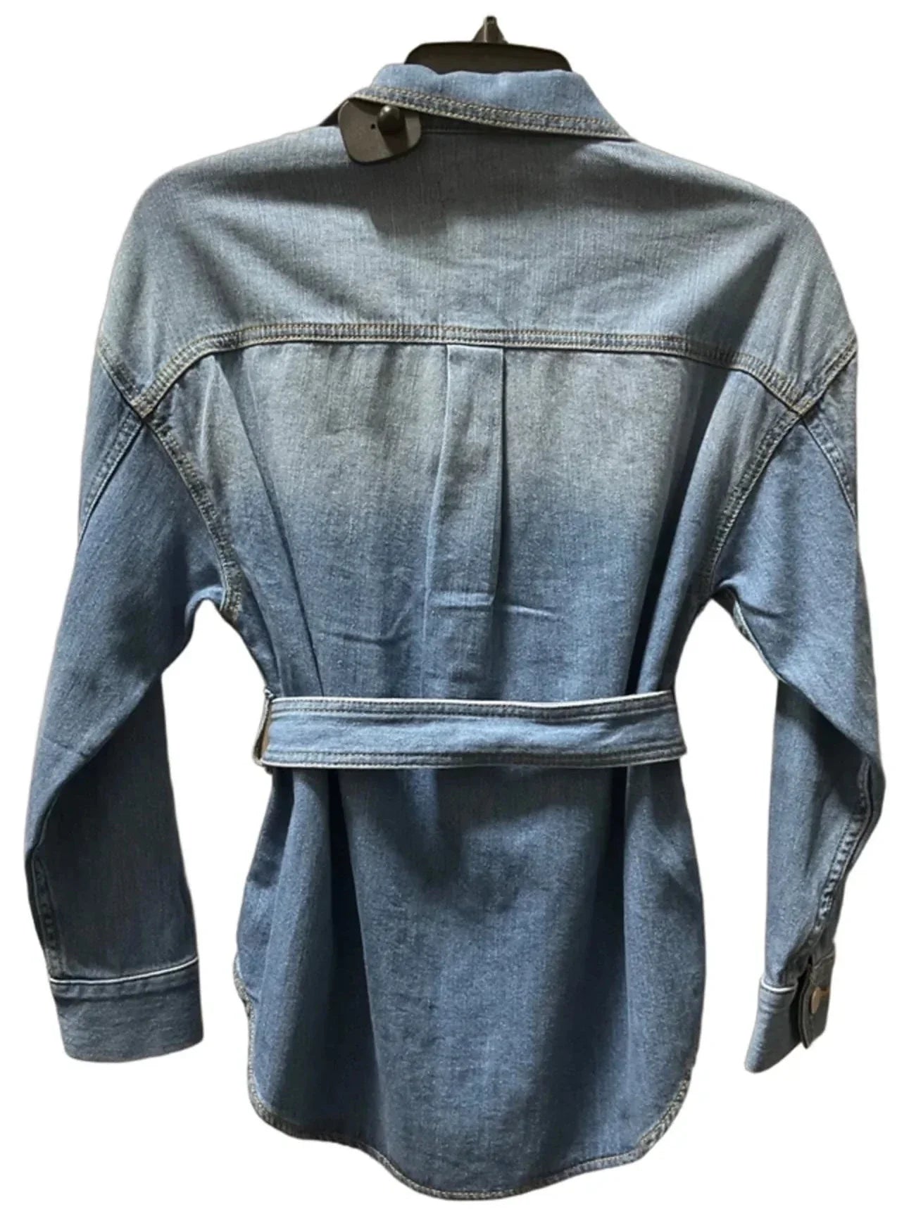 Jacket Denim By Loft In Blue Denim, Size: Xsp