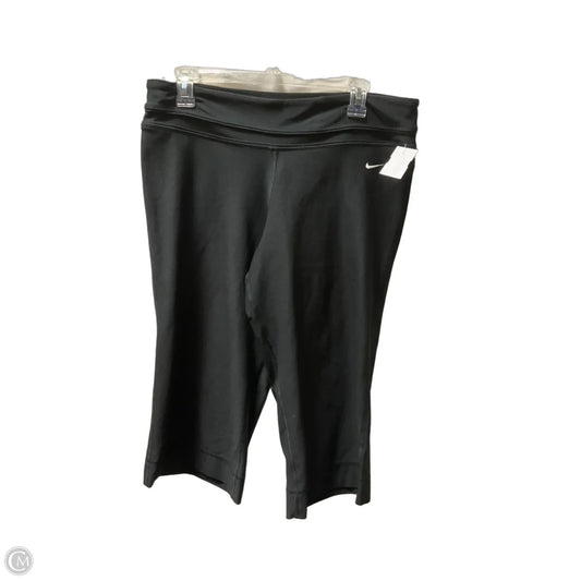 Athletic Capris By Nike In Black, Size: L