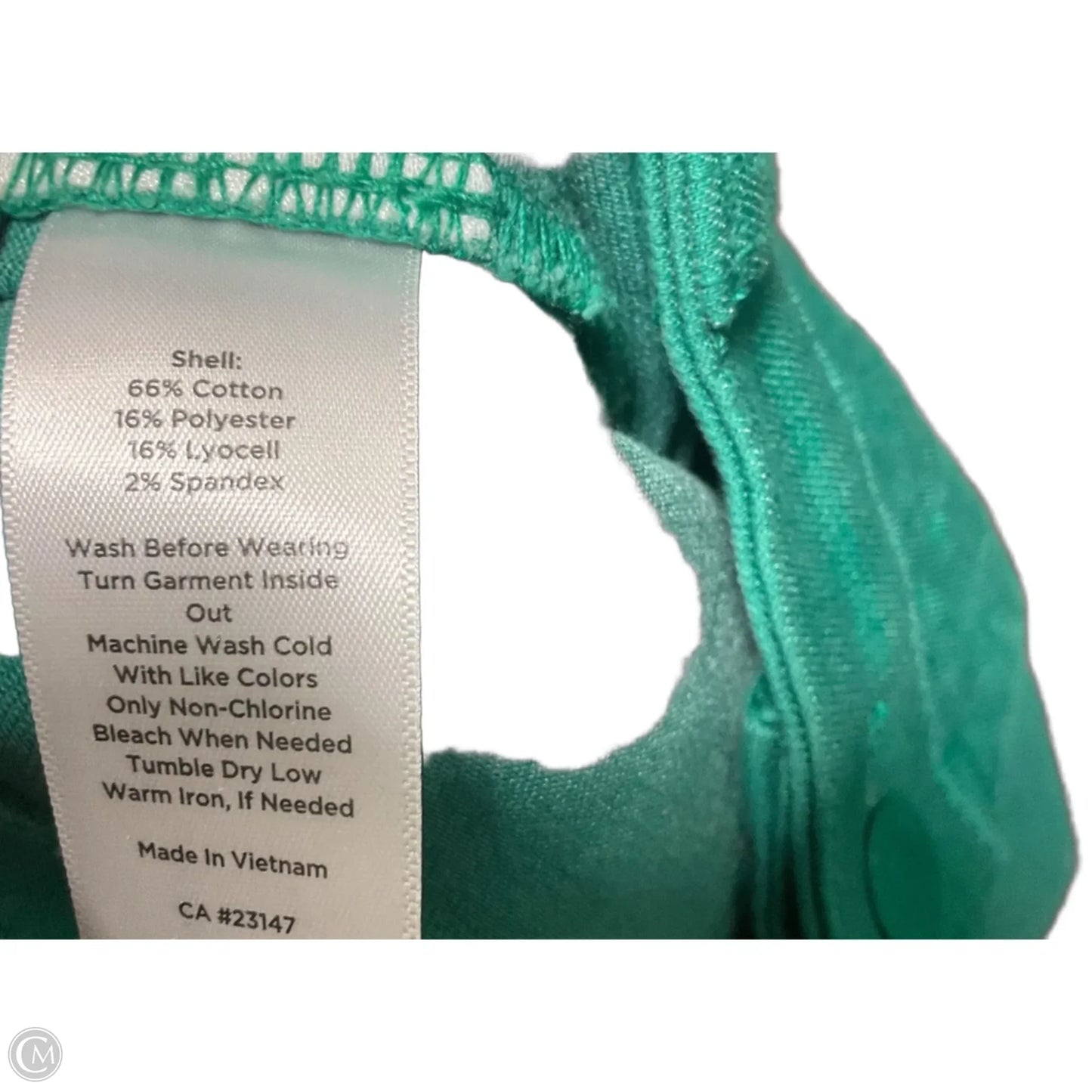 Jeans Cropped By Talbots In Green, Size: 12