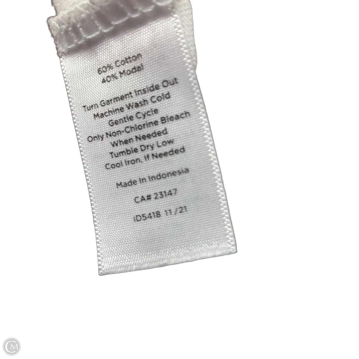 Top Short Sleeve Basic By Talbots In Tie Dye Print, Size: Lp