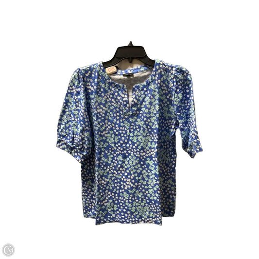Top Short Sleeve By Talbots In Floral Print, Size: M