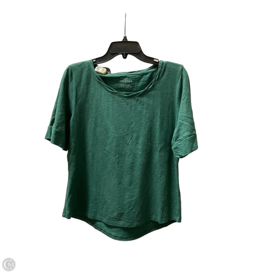 Top Short Sleeve Basic By Talbots In Green, Size: M