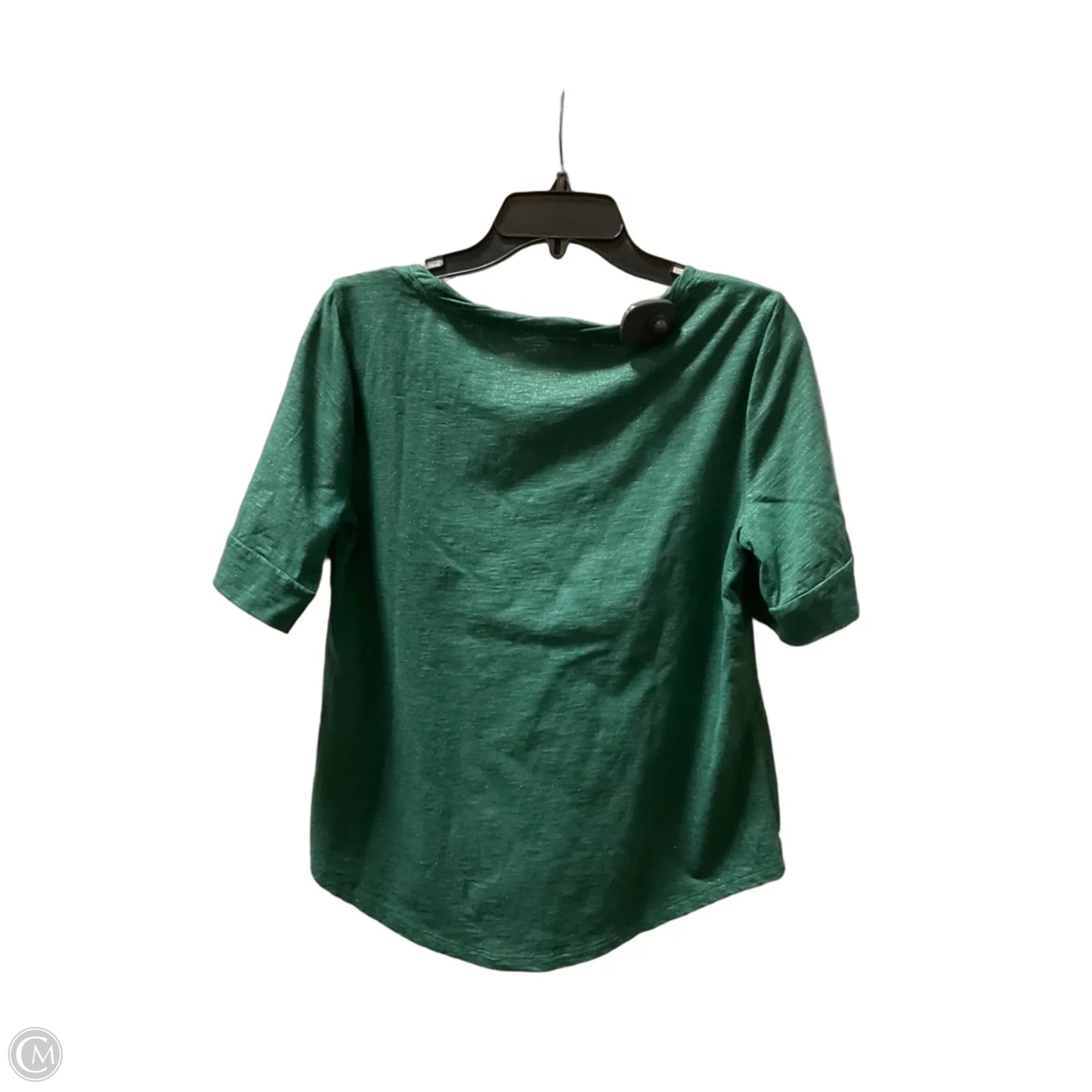 Top Short Sleeve Basic By Talbots In Green, Size: M