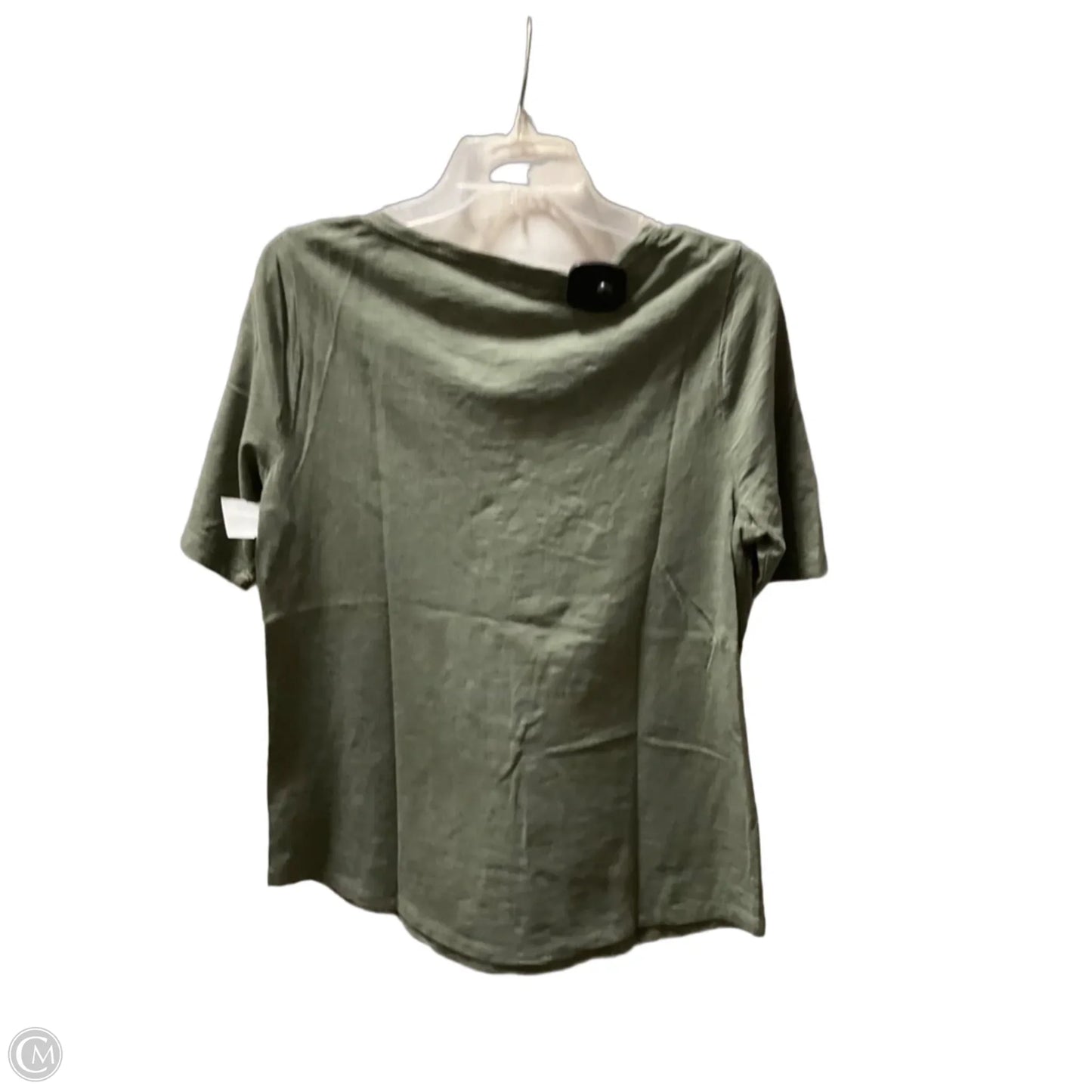Top Short Sleeve Basic By Talbots In Green, Size: M