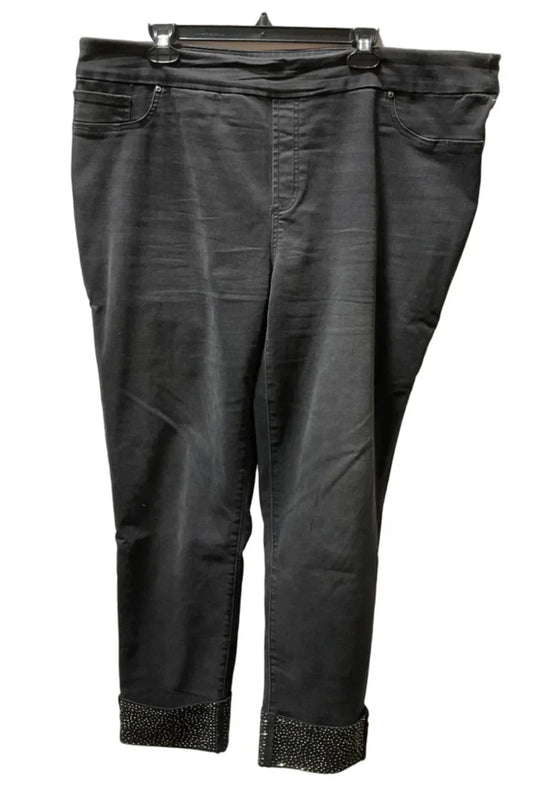 Jeans Jeggings By Chicos In Black, Size: 1x