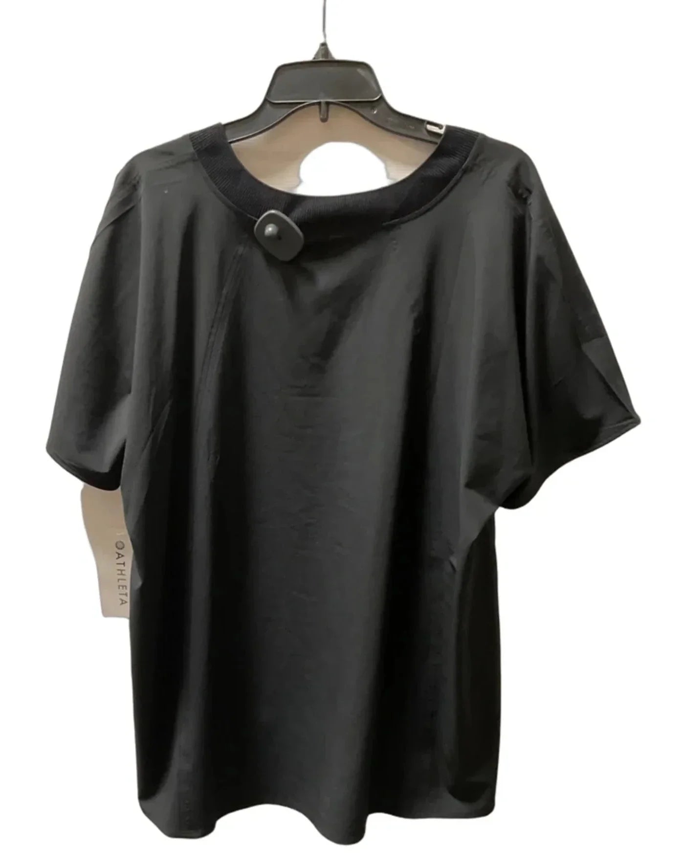 Athletic Top Short Sleeve By Athleta In Black, Size: 2x