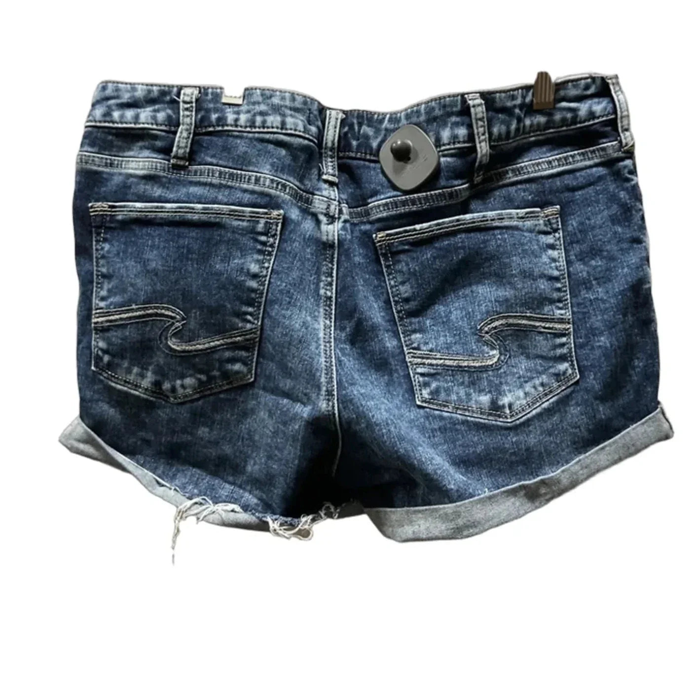 Shorts By Silver In Blue Denim, Size: 14