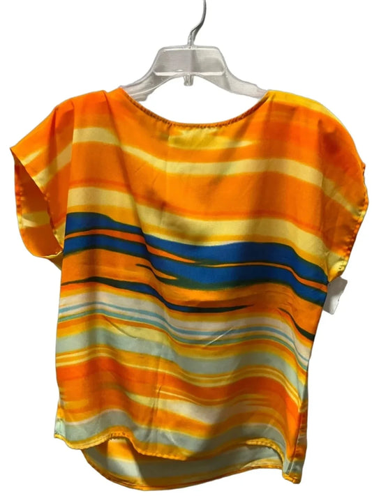 Top Short Sleeve By Antonio Melani In Multi-colored, Size: M