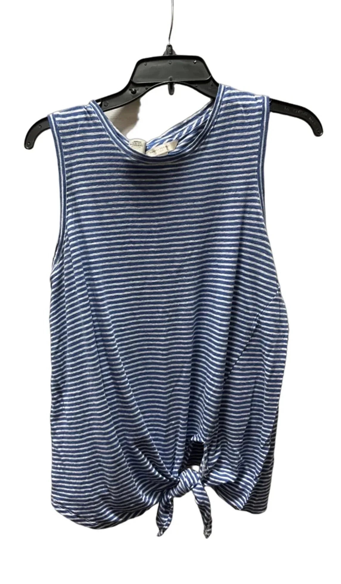 Top Sleeveless Basic By Banana Republic In Striped Pattern, Size: L