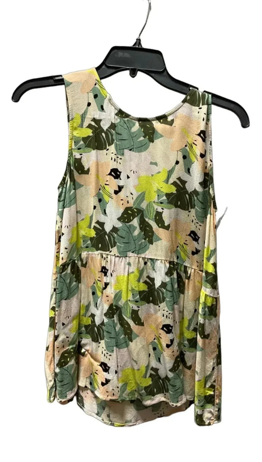 Top Sleeveless By Loft In Multi-colored, Size: Xs