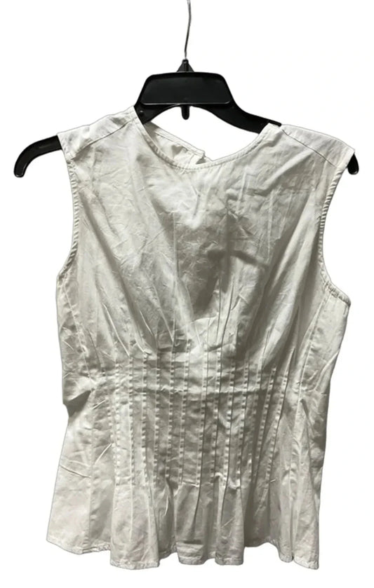 Top Sleeveless By Anthropologie In White, Size: Xs