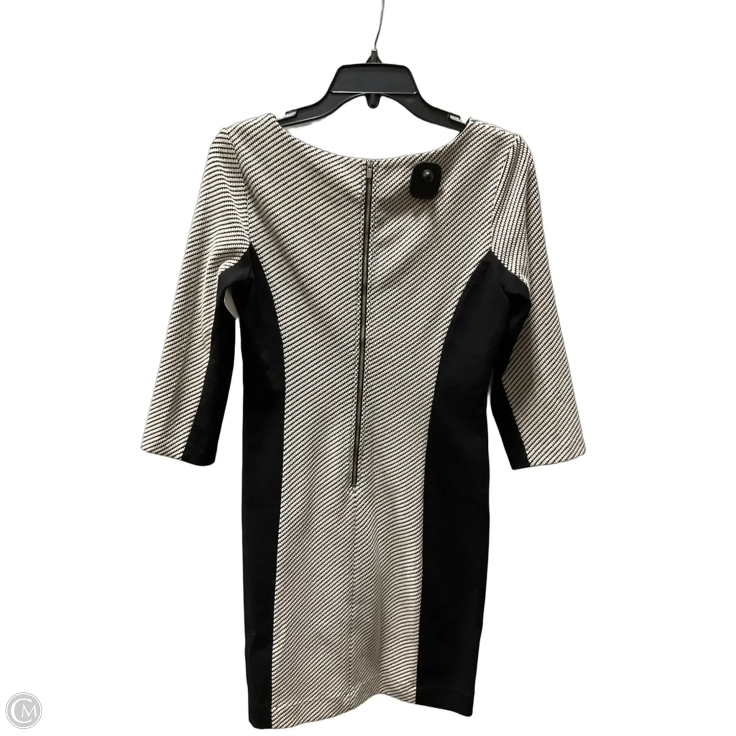 Dress Casual Midi By Banana Republic In Black & White, Size: S