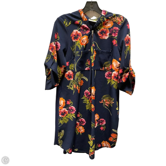 Dress Casual Midi By New York And Co In Floral Print, Size: M