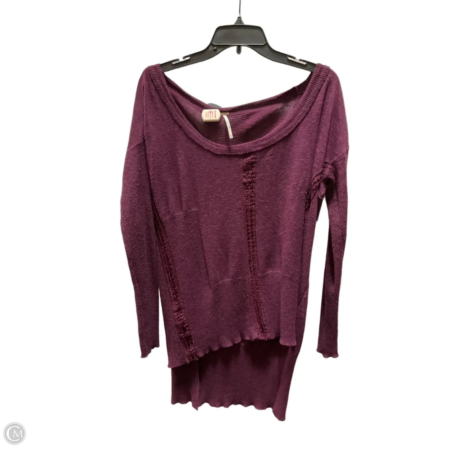 Top Long Sleeve By Free People In Purple, Size: S