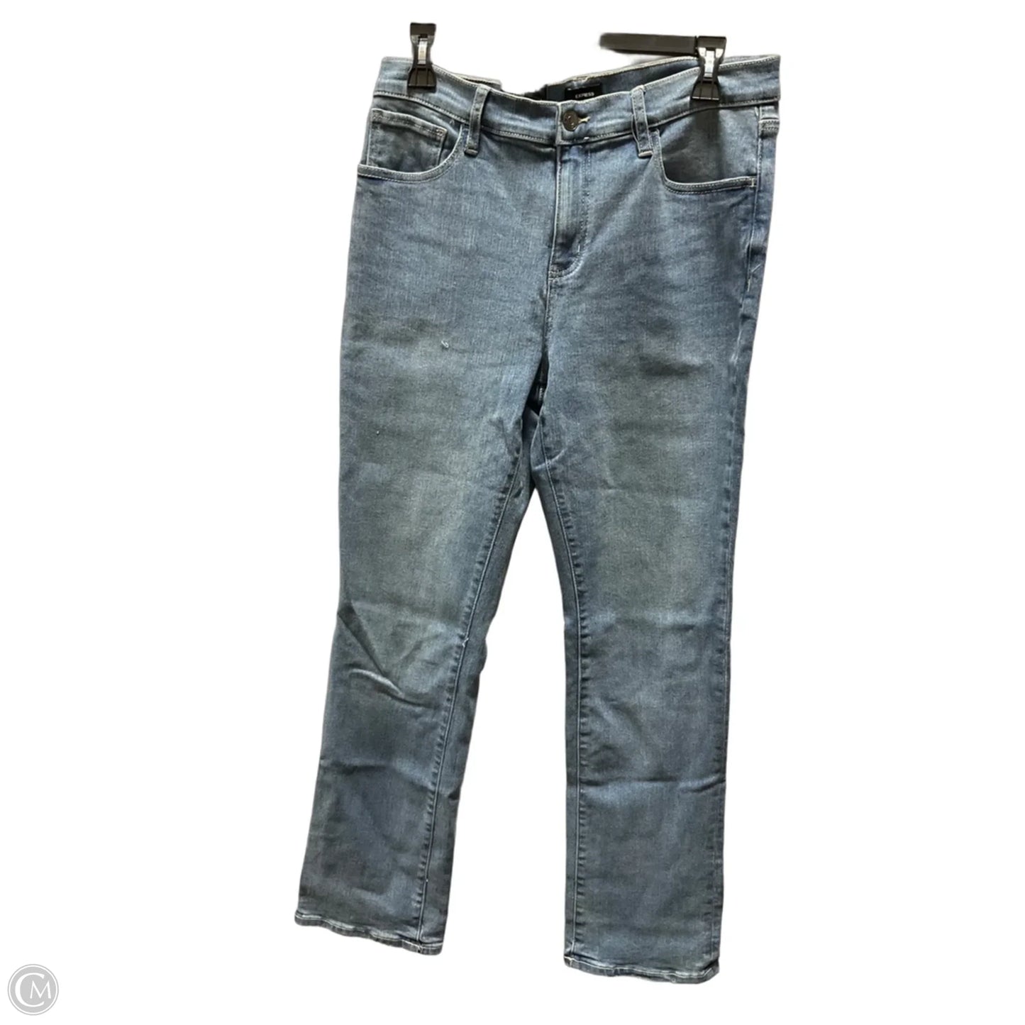 Jeans Boot Cut By Express In Blue Denim, Size: 12