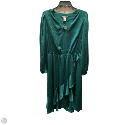 Dress Casual Midi By White House Black Market In Green, Size: M