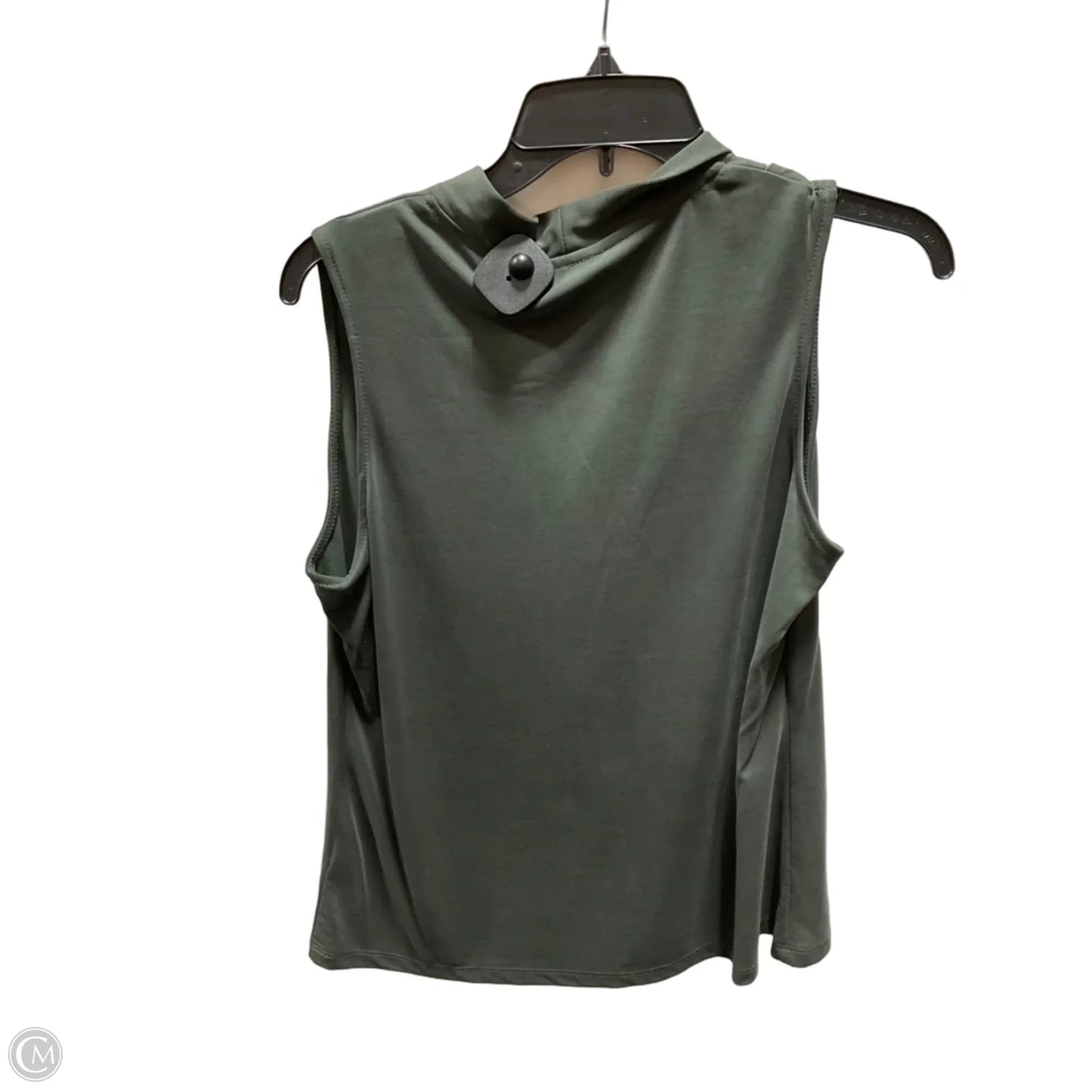 Top Sleeveless By Tahari In Green, Size: M