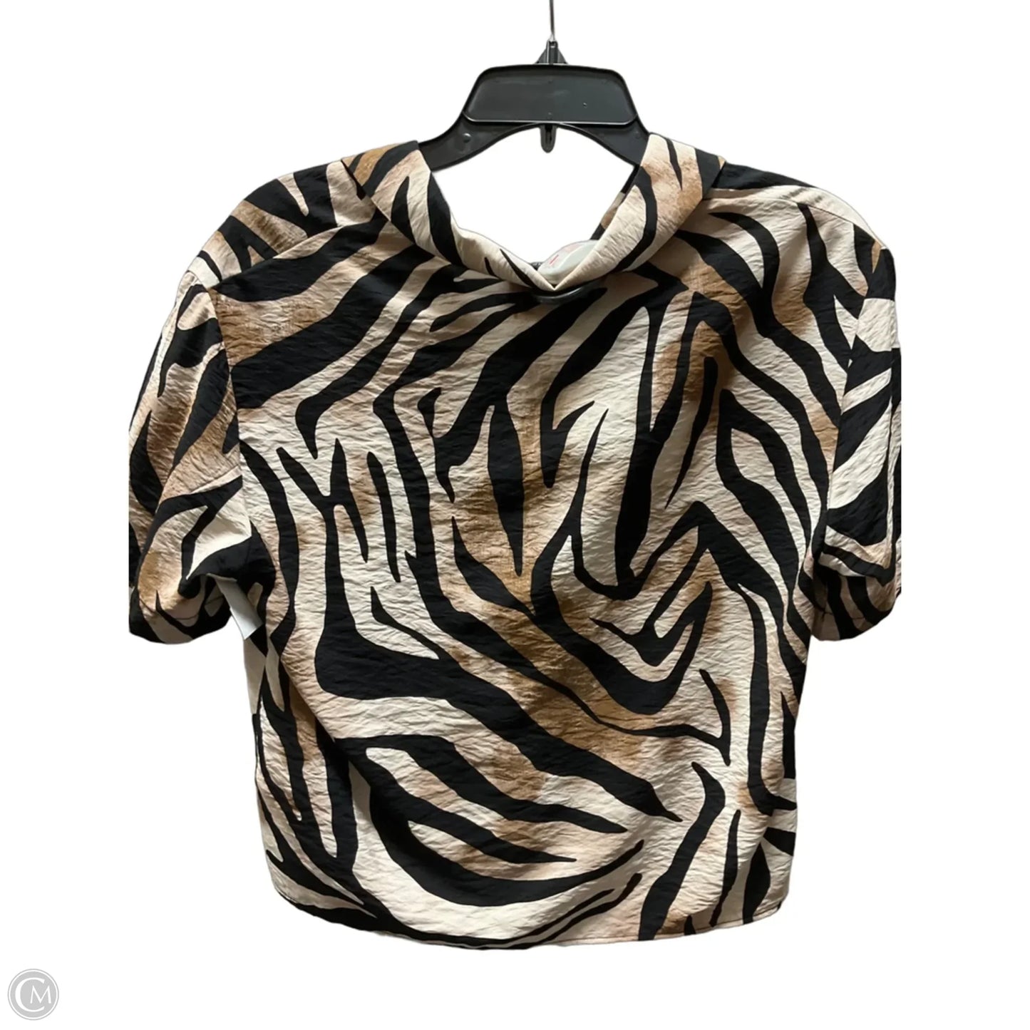 Top Short Sleeve By Rachel Zoe In Animal Print, Size: S