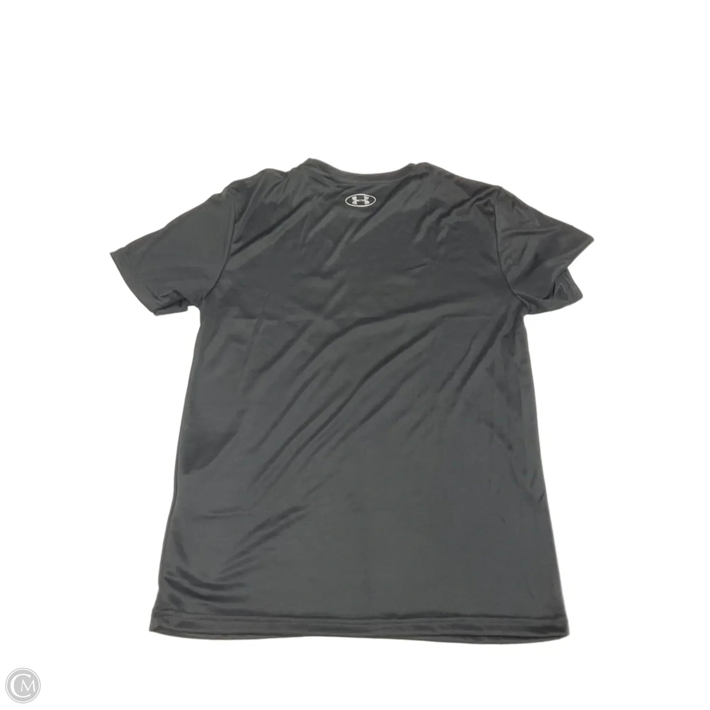 Athletic Top Short Sleeve By Under Armour In Black, Size: M