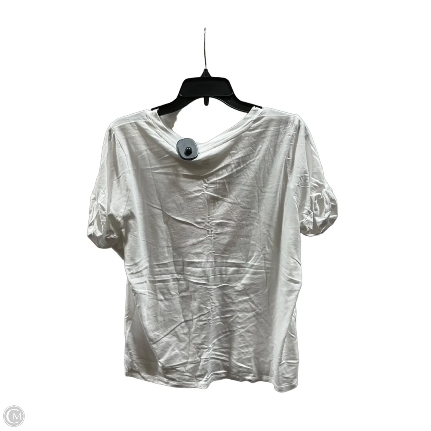 Top Short Sleeve By Michael By Michael Kors In White, Size: Xl