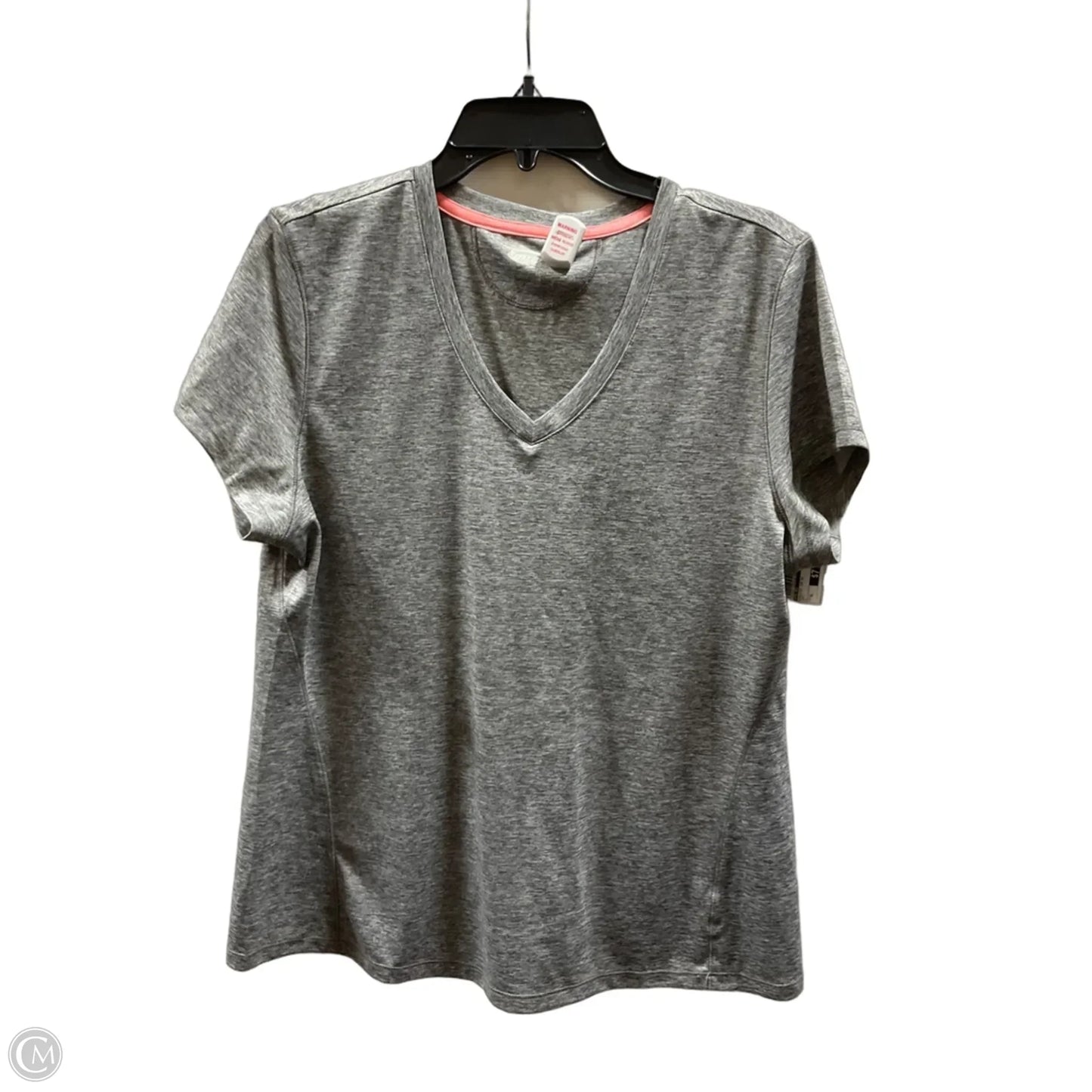 Athletic Top Short Sleeve By Mta Pro In Grey, Size: Xl