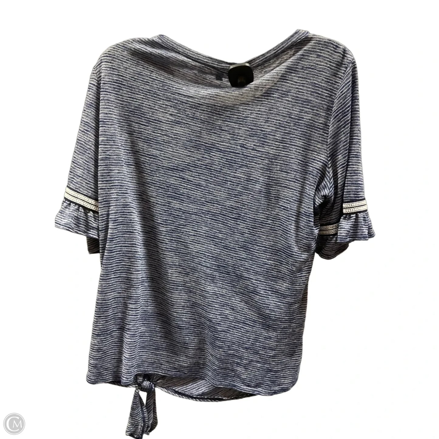 Top Short Sleeve By Apt 9 In Striped Pattern, Size: Xl