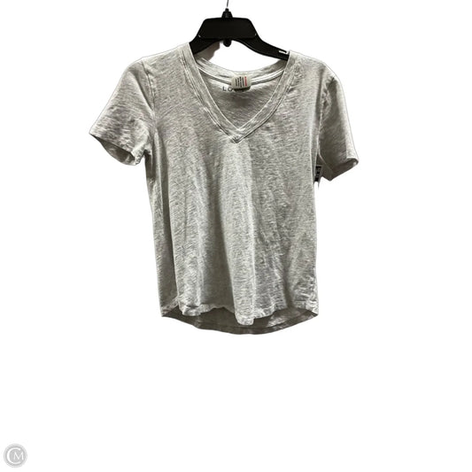 Top Short Sleeve Basic By Loft In Grey, Size: S