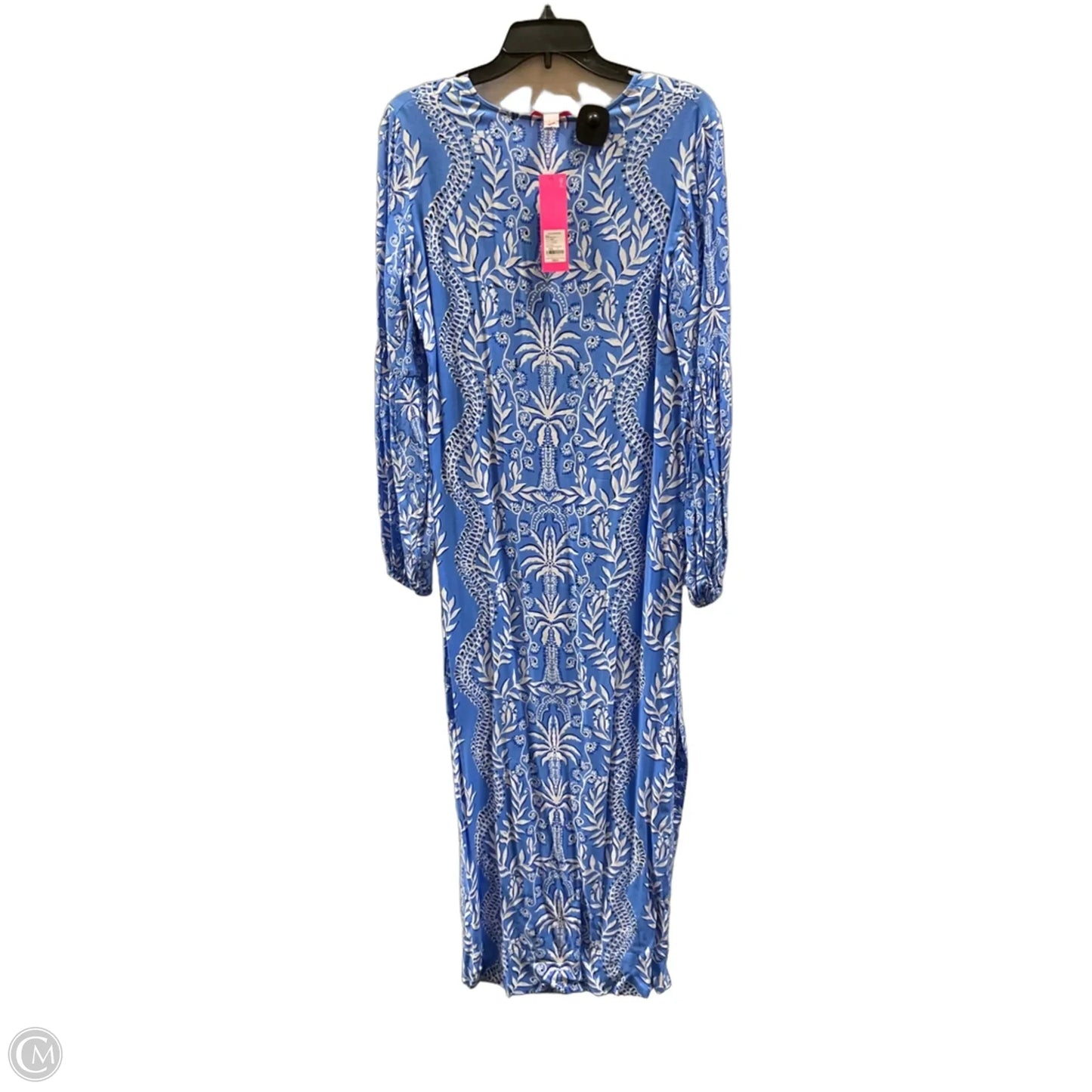 Dress Designer By Lilly Pulitzer In Blue & White, Size: 4