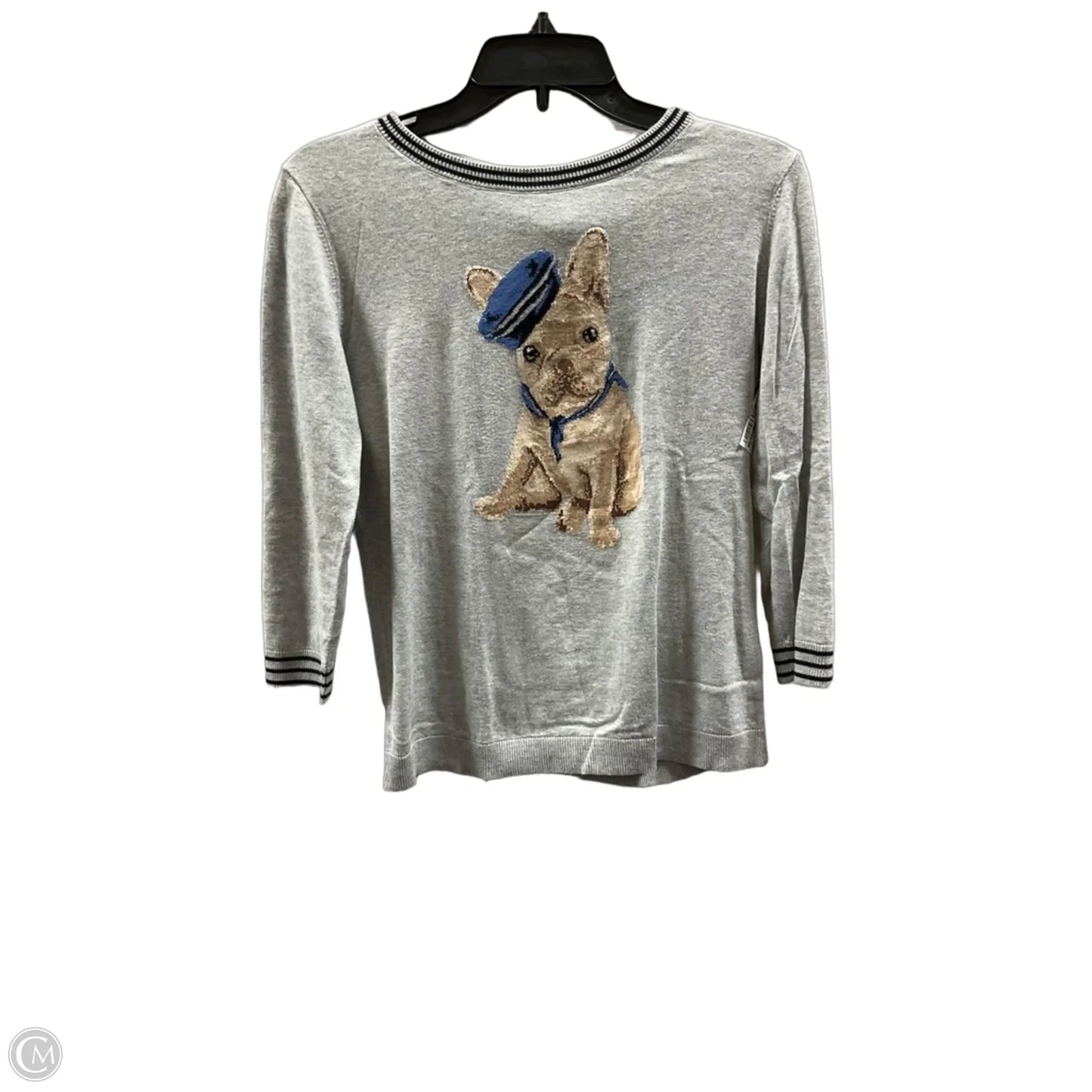 Top Long Sleeve By Talbots In Grey, Size: Xs