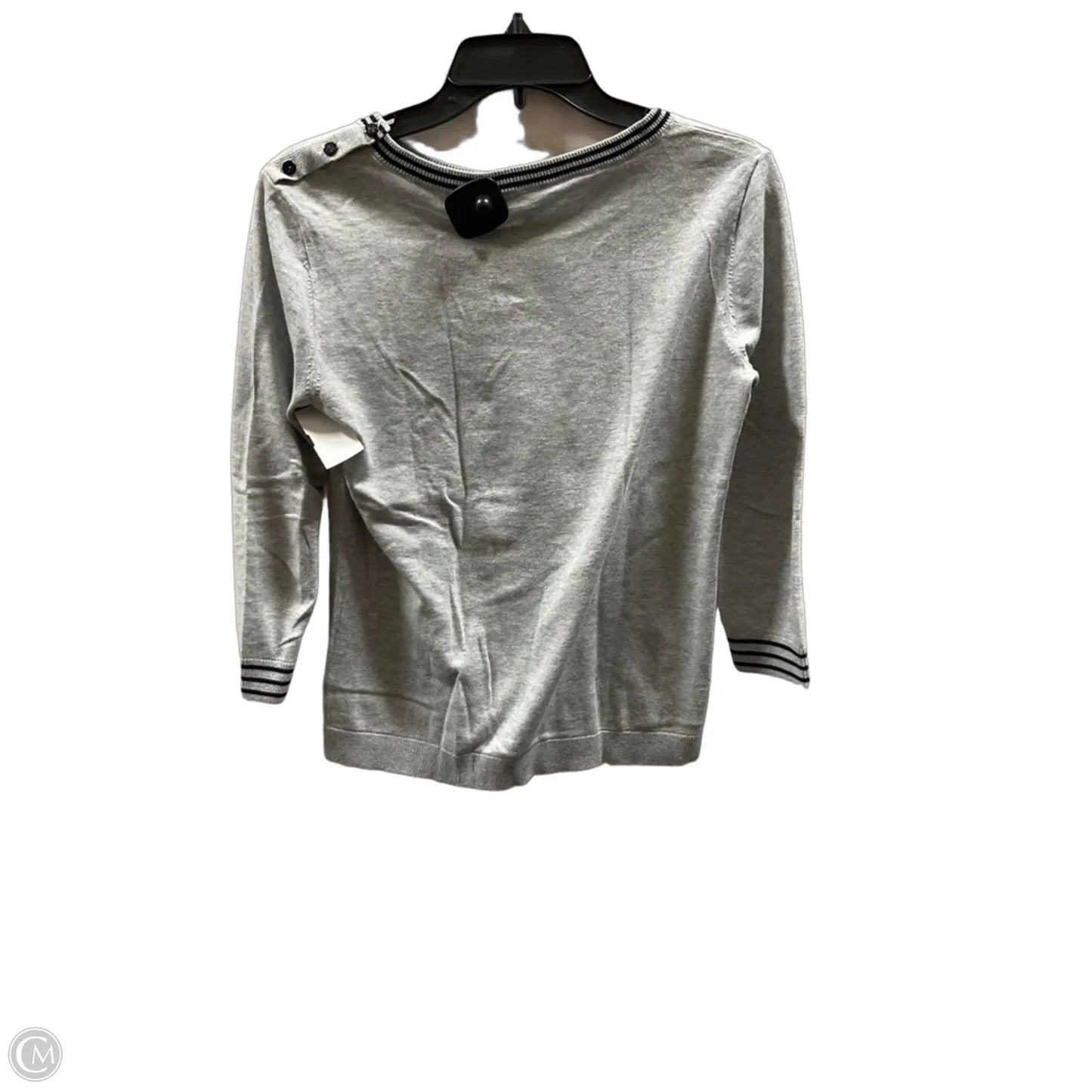 Top Long Sleeve By Talbots In Grey, Size: Xs