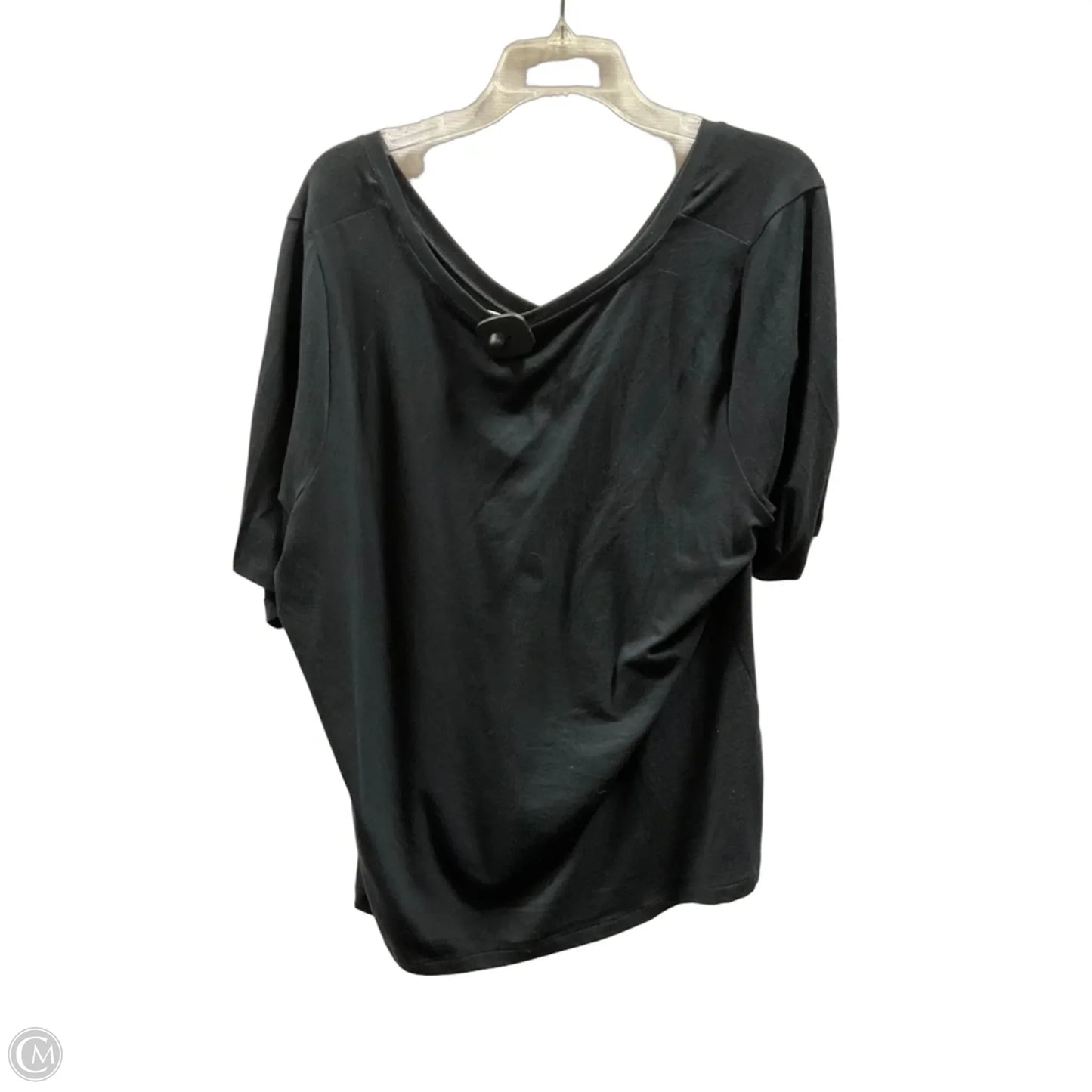 Top Short Sleeve By Banana Republic In Black, Size: Xxl