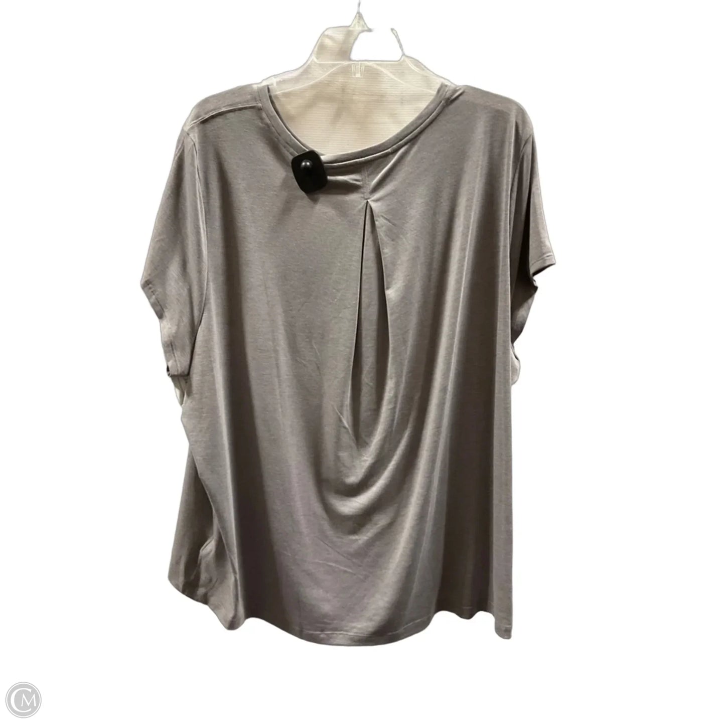 Athletic Top Short Sleeve By Athleta In Grey, Size: Xl