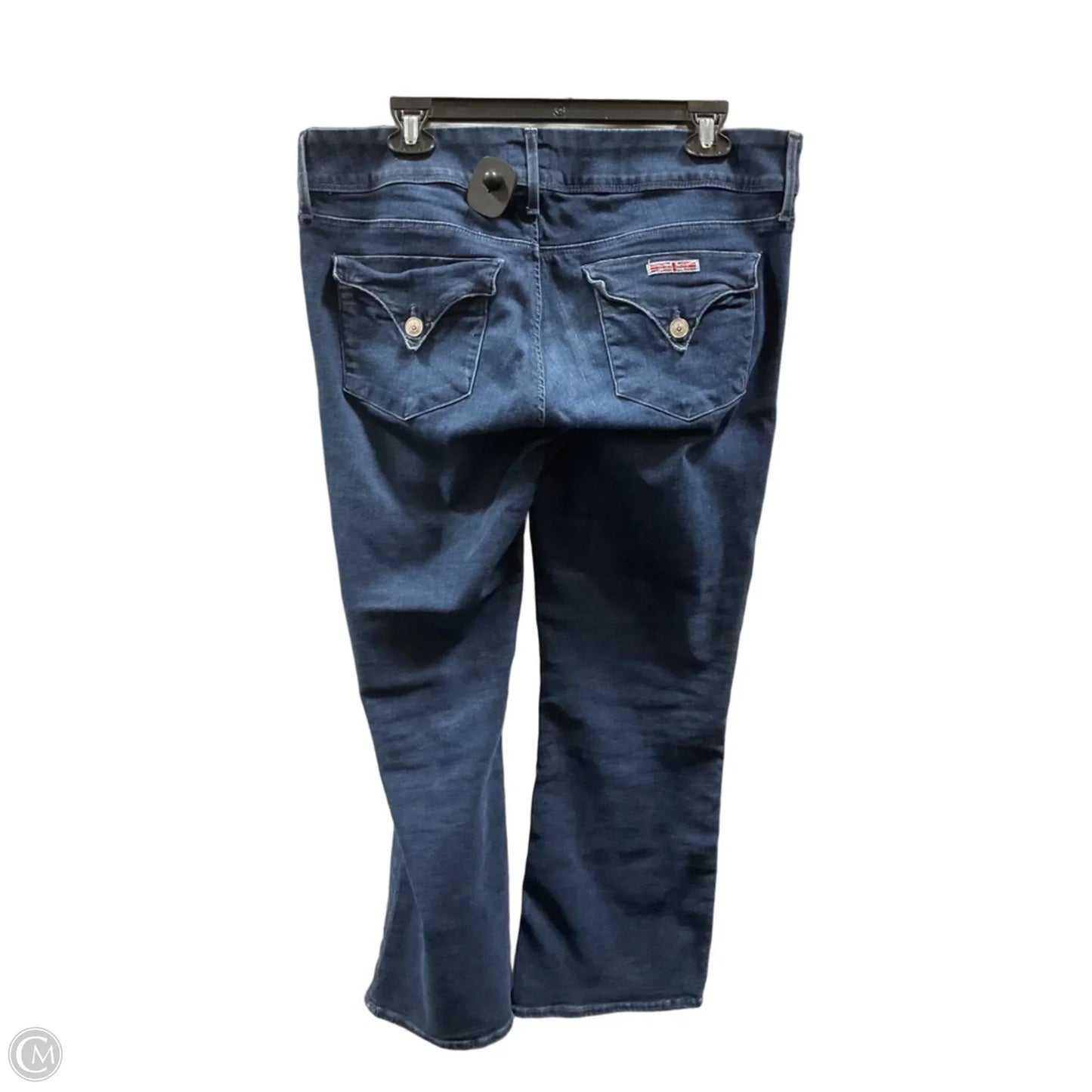 Jeans Flared By Hudson In Blue Denim, Size: 10