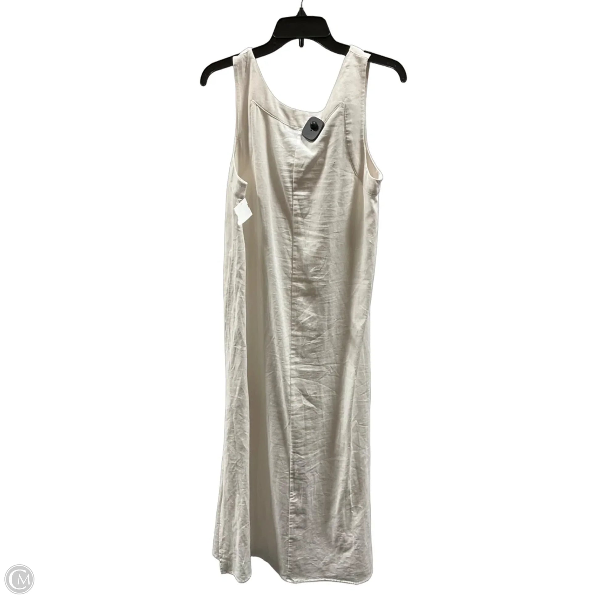 dkny white maxi dress Dkny Women's V Neck Front Tie Maxi Dress Cover Up Swimsuit White Size Medium