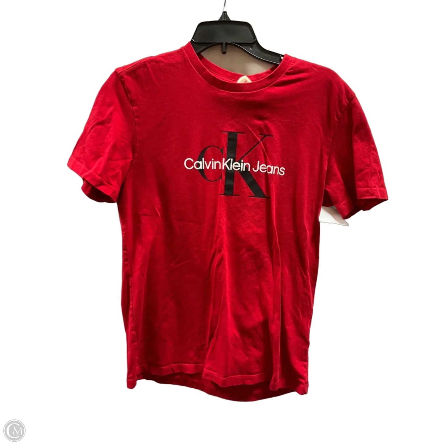 Top Short Sleeve Basic By Calvin Klein In Red, Size: S