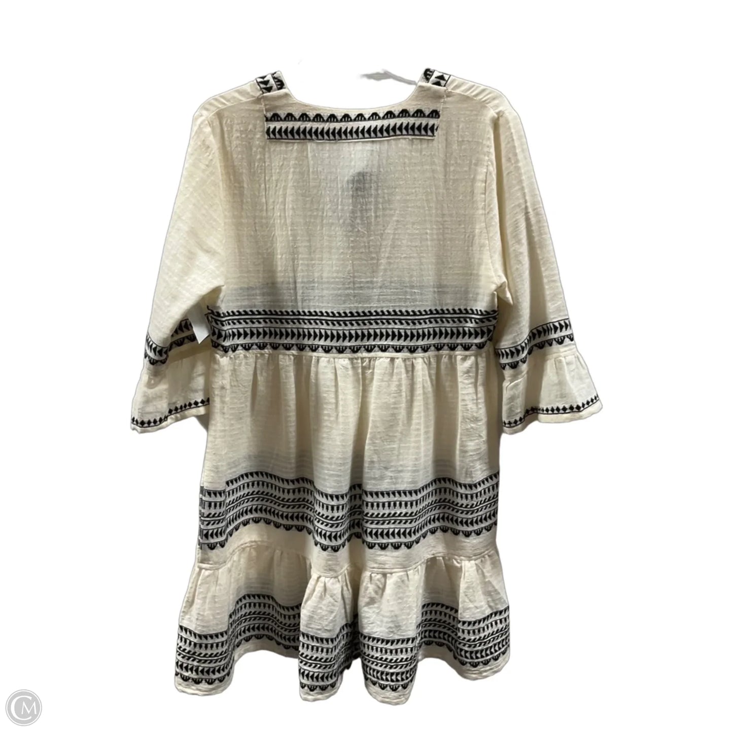Dress Casual Midi By Cma In Black & Cream, Size: S