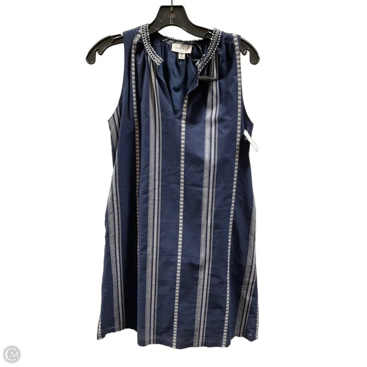 Dress Casual Midi By Everlane In Blue & White, Size: Xs