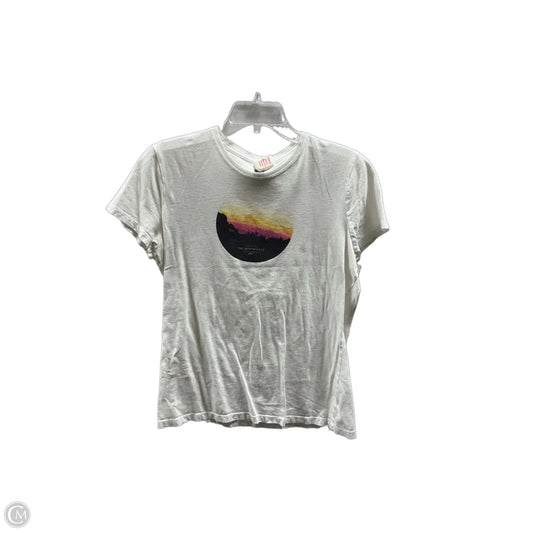 Athletic Top Short Sleeve By The North Face In White, Size: L