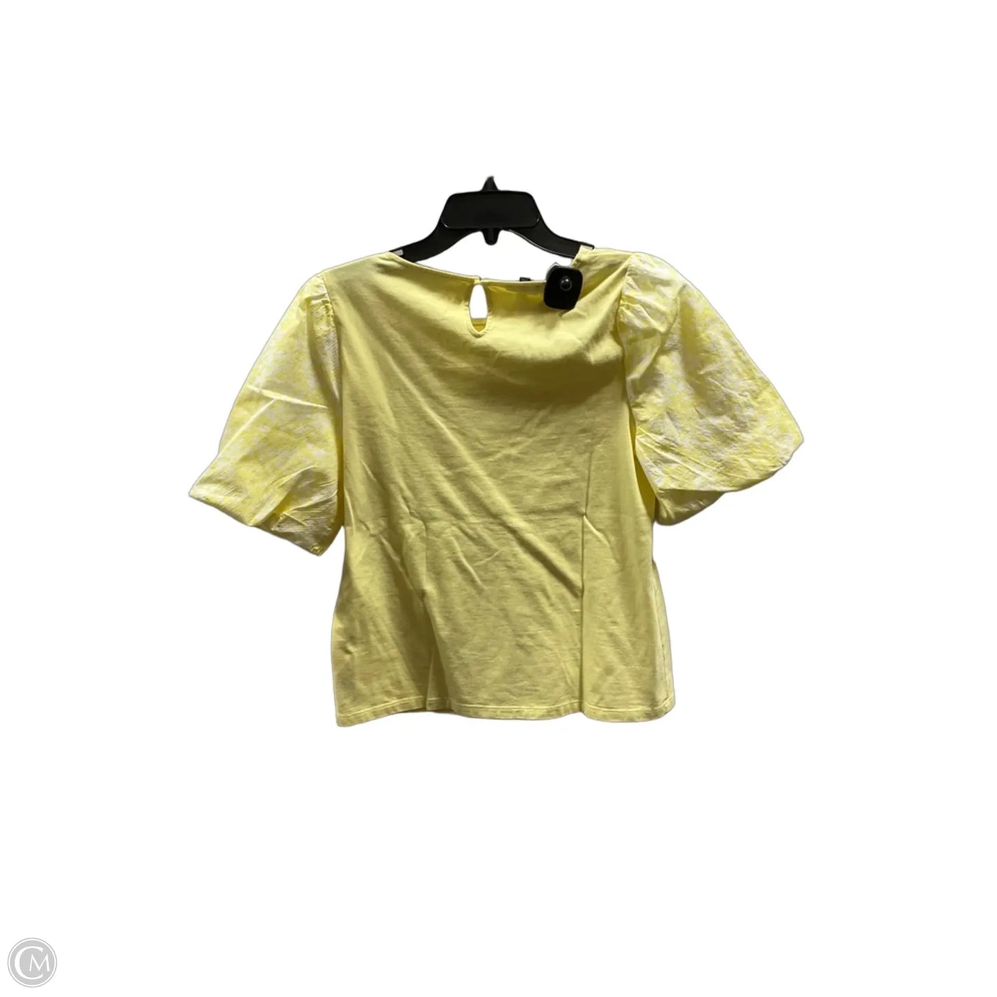 Top Short Sleeve Basic By Talbots In Yellow, Size: Mp