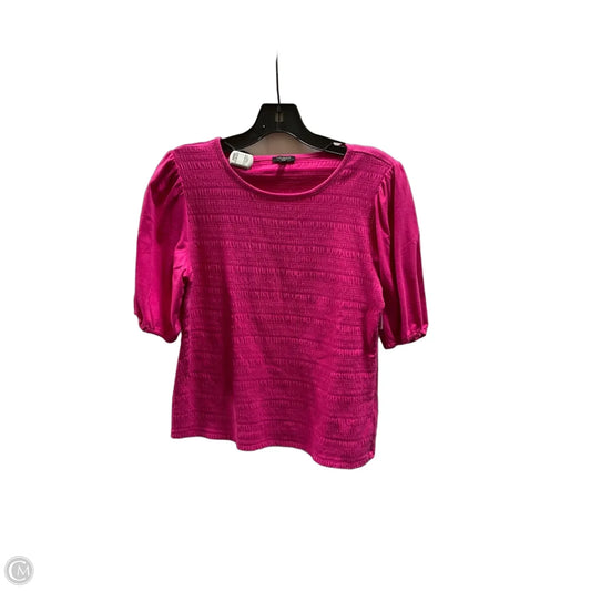 Top Short Sleeve By Talbots In Pink, Size: Mp