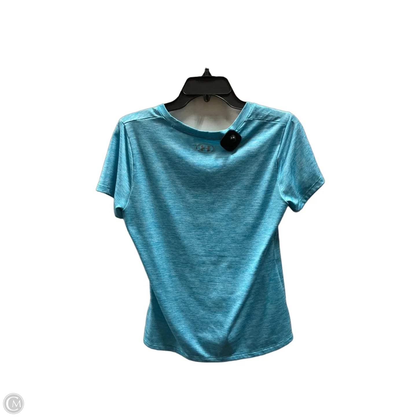 Athletic Top Short Sleeve By Under Armour In Blue, Size: M
