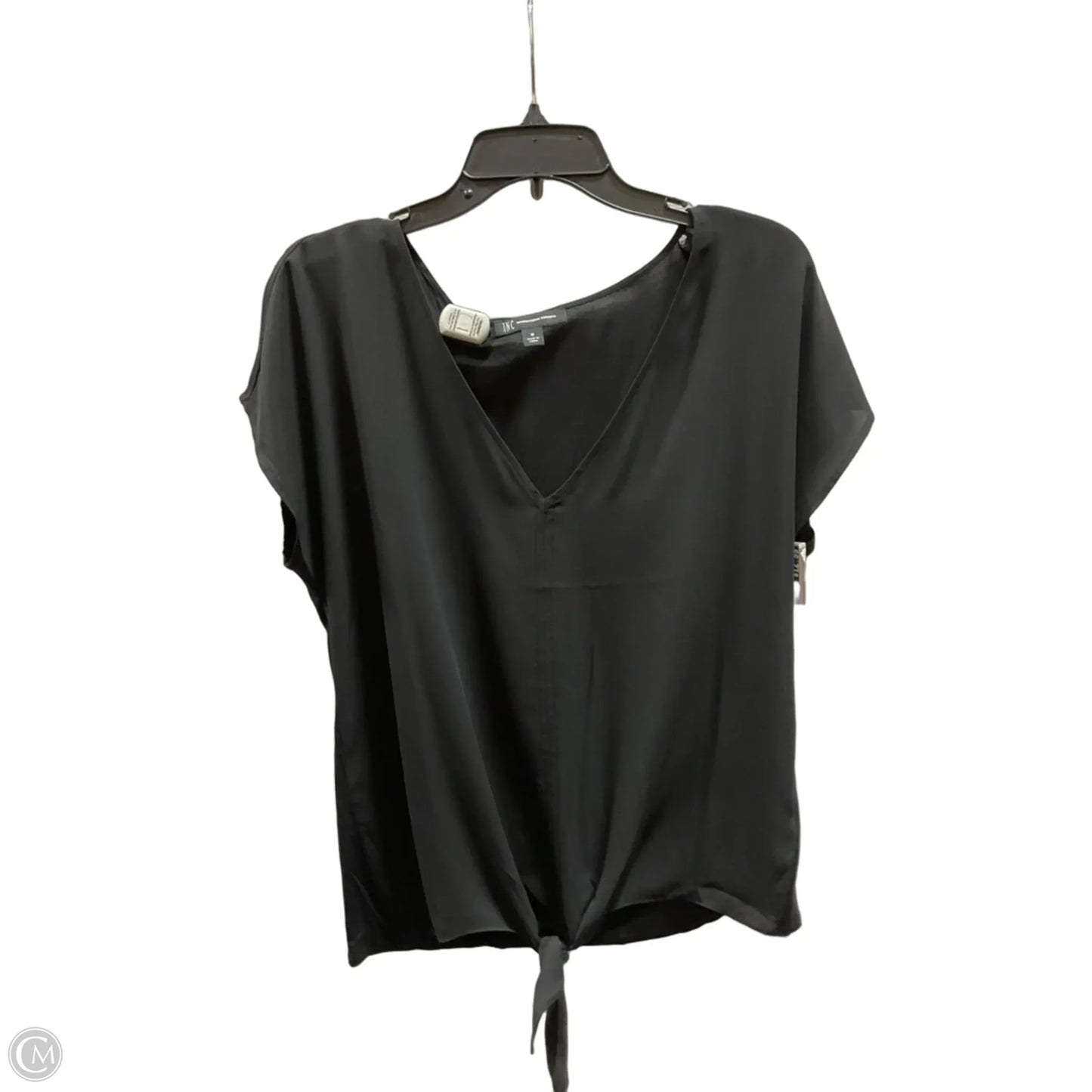 Top Short Sleeve By Inc In Black, Size: M