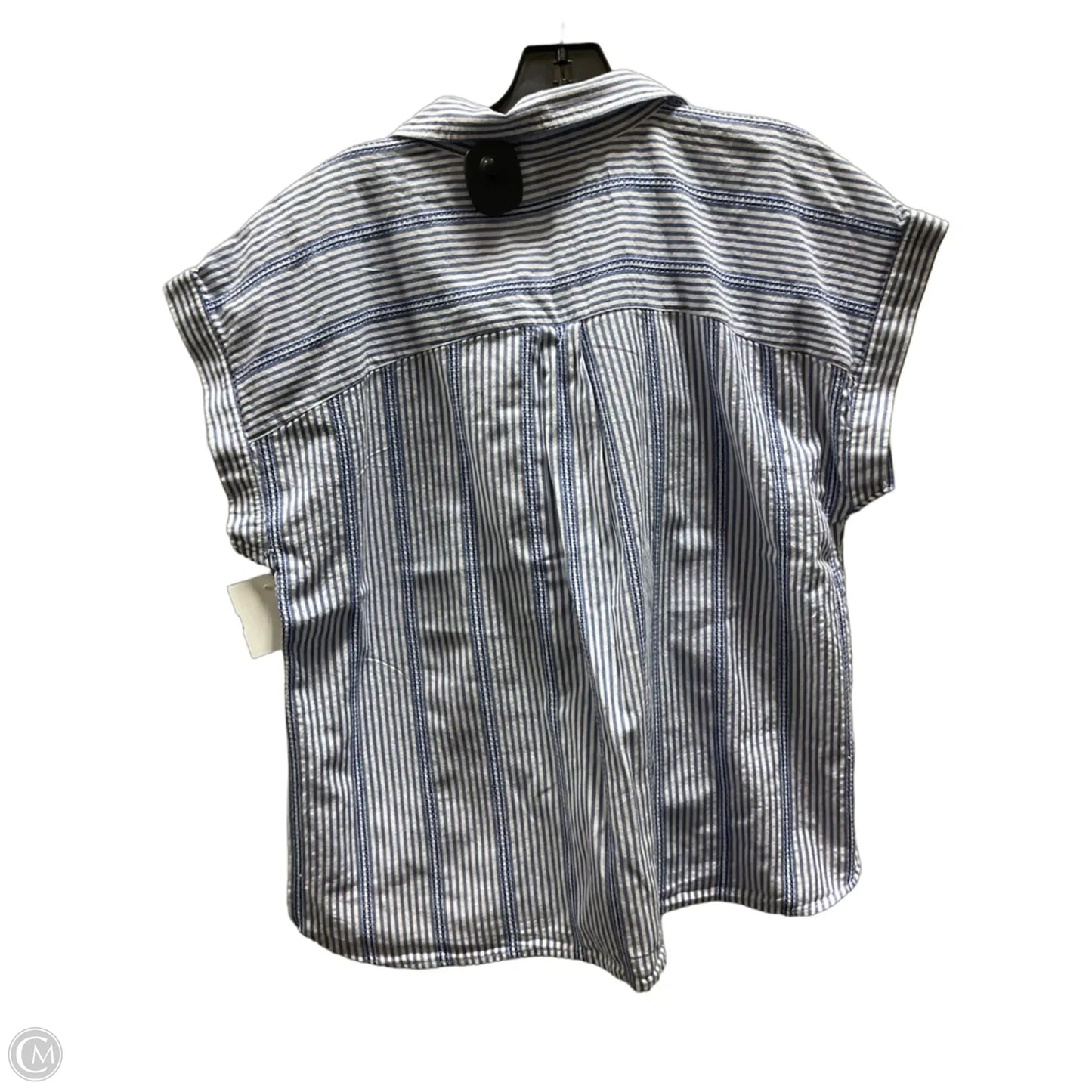 Top Short Sleeve By Loft In Striped Pattern, Size: Xl