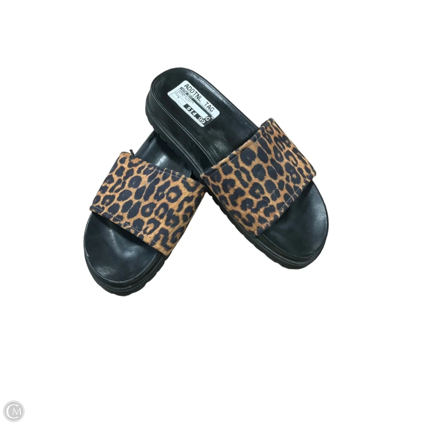 Sandals Flats By Nine West In Animal Print, Size: 9