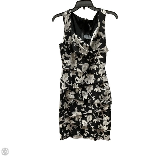 Dress Casual Midi By White House Black Market In Black & White, Size: 6